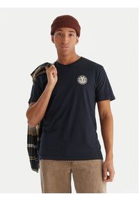 Element T-Shirt Seal BP SS ELYZT00596 Granatowy Regular Fit. Kolor: niebieski. Materiał: bawełna