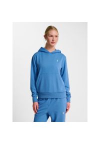 Bluza damska z kapturem Hummel Pulse. Typ kołnierza: kaptur. Kolor: niebieski. Materiał: polar. Sezon: zima #1