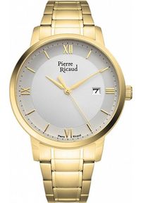 Zegarek Pierre Ricaud Zegarek męski Pierre Ricaud P97239.1167Q złoty. Kolor: złoty #1