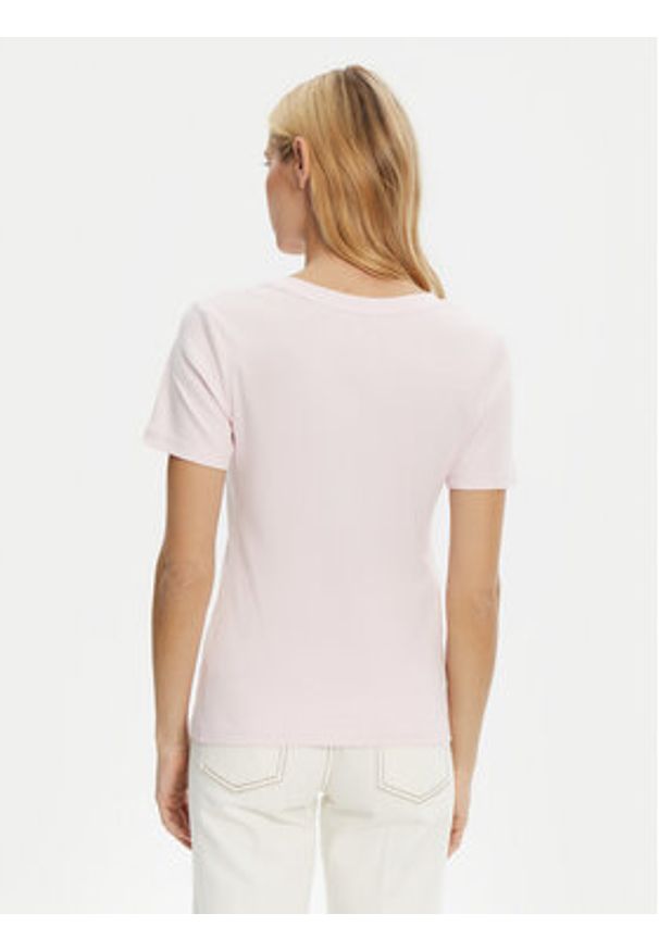 TOMMY HILFIGER - Tommy Hilfiger T-Shirt New Cody WW0WW40584 Różowy Slim Fit. Kolor: różowy. Materiał: bawełna