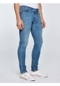 Big-Star - Jeansy męskie skinny niebieskie Jeffray 266. Okazja: na co dzień. Stan: obniżony. Kolor: niebieski. Długość: krótkie. Styl: casual #5