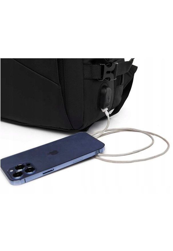 Bange - PLECAK MĘSKI MIEJSKI Elegancki CZARNY DUŻY Szkolny BIUROWY USB Laptopa 32L. Kolor: czarny. Styl: biznesowy, elegancki