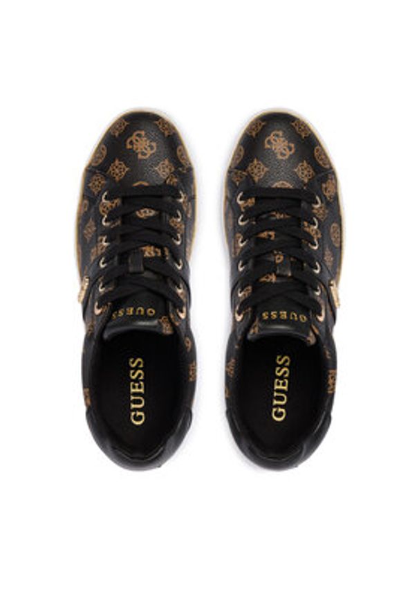 Guess Sneakersy FLFBTZ FAL12 Czarny. Kolor: czarny. Materiał: skóra