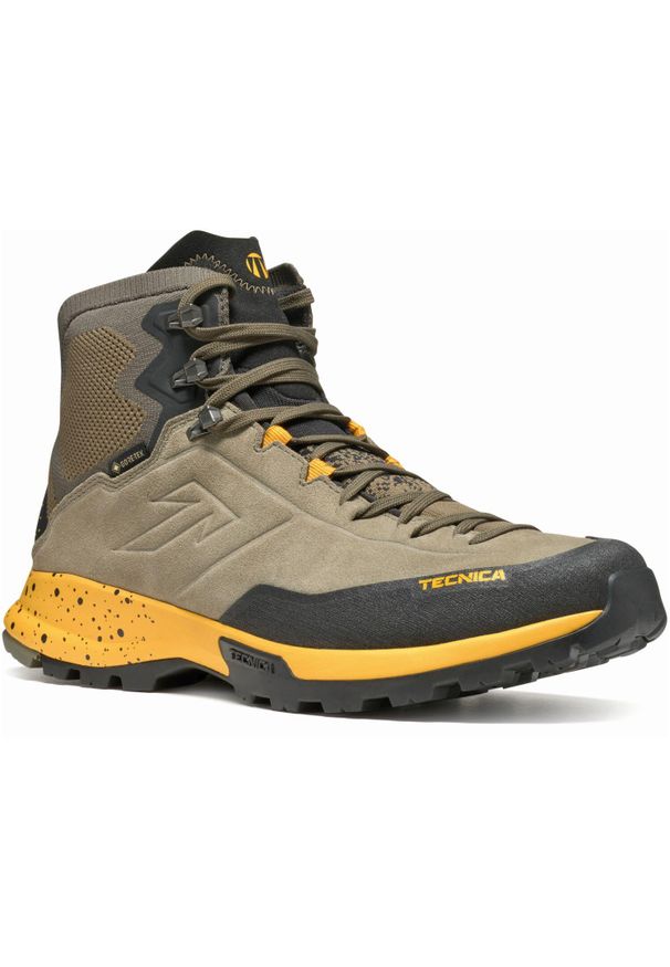 TECNICA - Buty trekkingowe męskie Tecnica Forge Hike Mid Gtx. Wysokość cholewki: za kostkę. Kolor: brązowy. Materiał: materiał, syntetyk. Szerokość cholewki: normalna. Sport: turystyka piesza