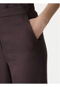 Marella Spodnie materiałowe Alcuno 2615131041 Brązowy Straight Fit. Kolor: brązowy. Materiał: wiskoza #4