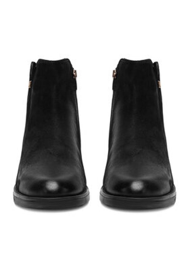 MEXX Botki CEO-MX/032C-WI23 Czarny. Kolor: czarny. Materiał: nubuk, skóra