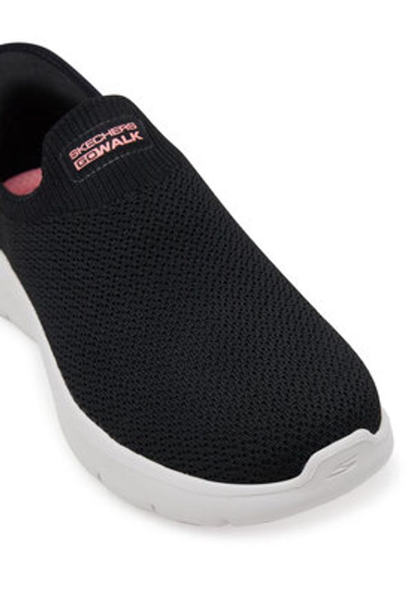 skechers - Skechers Sneakersy GOwalk Flex - Sunset Rose 124822/BKPK Czarny. Kolor: czarny. Materiał: materiał