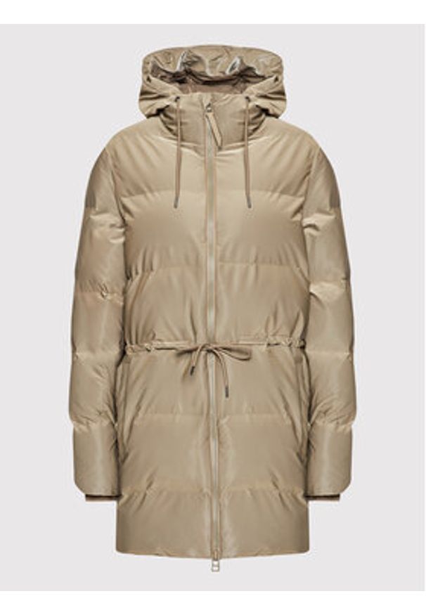 Rains Kurtka zimowa Unisex 1537 Beżowy Regular Fit. Kolor: beżowy. Materiał: syntetyk. Sezon: zima