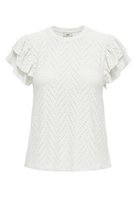 JDY Bluzka Carla 15351452 Biały Regular Fit. Kolor: biały. Materiał: syntetyk