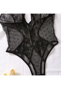 Intica - Koronkowe body na romantyczne wieczory Gretl. Kolor: czarny. Materiał: koronka. Wzór: koronka #4
