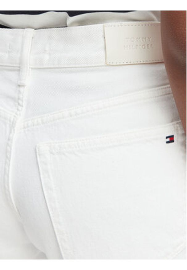 TOMMY HILFIGER - Tommy Hilfiger Jeansy 70s WW0WW48576 Biały Wide Leg. Kolor: biały