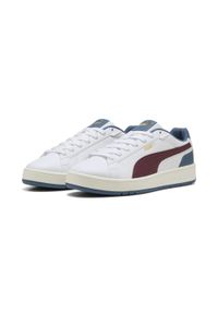 Puma - Sneakersy unisex Court Classico PUMA White Ruby Shimmer Dark Indigo Red Blue. Kolor: czerwony, niebieski, wielokolorowy, biały