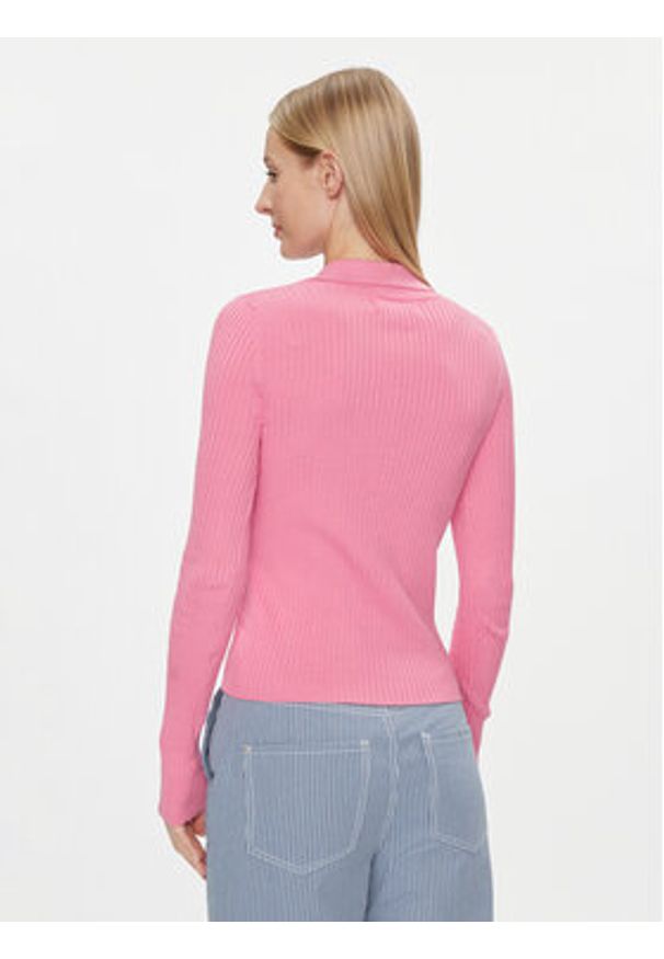only - ONLY Sweter Minna 15309345 Różowy Regular Fit. Kolor: różowy. Materiał: syntetyk