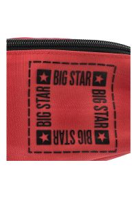 Big Star Accessories - Czerwona Saszetka Big Star Męska Nerka Materiałowa. Kolor: czerwony. Materiał: materiał #3