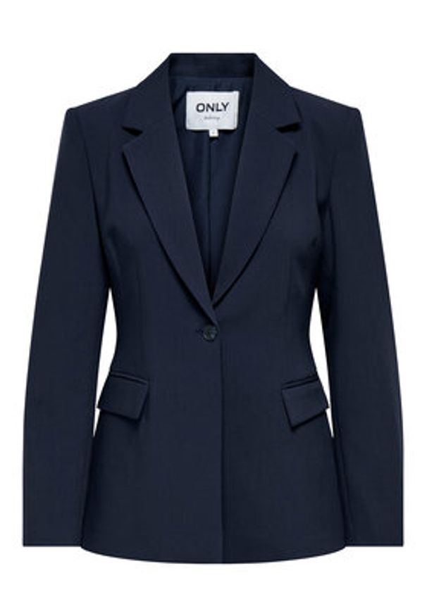 only - ONLY Marynarka Raven 15357457 Granatowy Slim Fit. Kolor: niebieski. Materiał: syntetyk