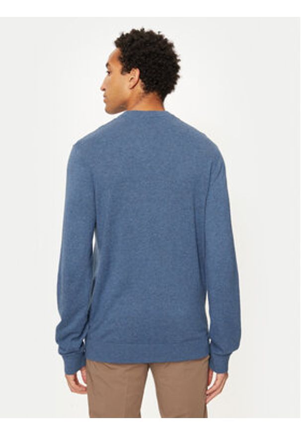 U.S. Polo Assn. Sweter MUP2961 Niebieski Regular Fit. Typ kołnierza: polo. Kolor: niebieski. Materiał: bawełna