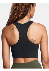 Biustonosz treningowy Under Armour Vanish Seamless Mid Branded. Kolor: czarny. Sport: fitness
