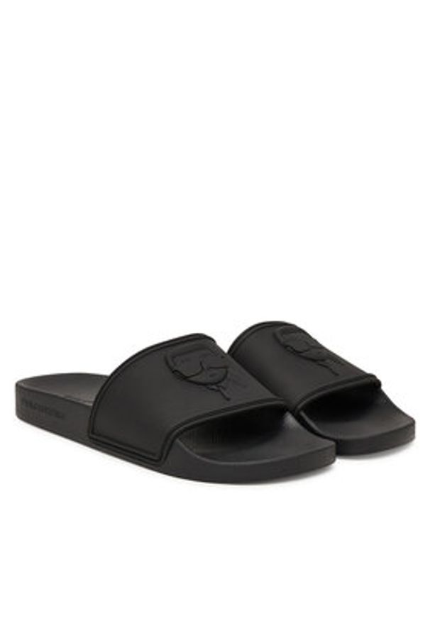 Karl Lagerfeld - KARL LAGERFELD Klapki Kondo II KL70009C Czarny. Kolor: czarny. Materiał: syntetyk