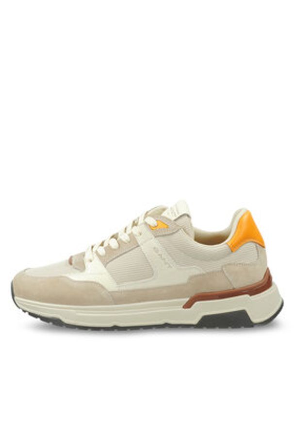 GANT - Gant Sneakersy Jeuton Sneaker 28633493 Beżowy. Kolor: beżowy. Materiał: zamsz, skóra