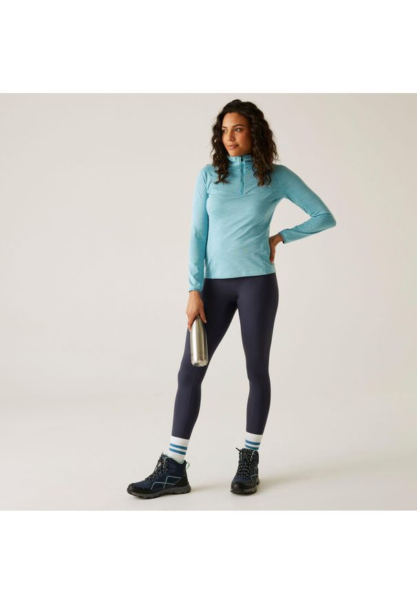 Regatta - Yonder II Damski polar turystyczny z zamkiem błyskawicznym do połowy. Kolor: niebieski. Materiał: polar. Sport: turystyka piesza