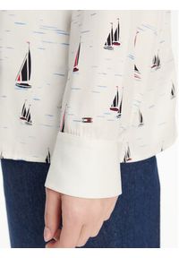TOMMY HILFIGER - Tommy Hilfiger Koszula WW0WW44036 Écru Relaxed Fit. Materiał: wiskoza #4