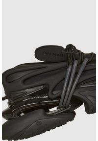 Balmain - BALMAIN Czarne sneakersy Unicorn. Kolor: czarny. Materiał: materiał, skóra #6