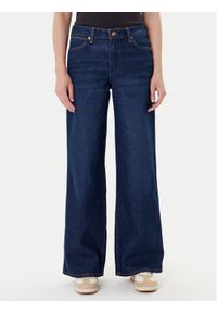 Wrangler Jeansy World Wide 112372996 Granatowy Wide Leg. Kolor: niebieski