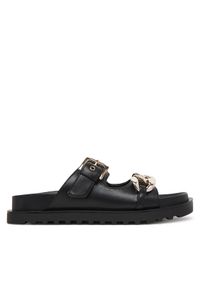 Guess Klapki FLJFT5 ELE03 Czarny. Kolor: czarny. Materiał: skóra #1
