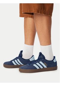 Adidas - adidas Sneakersy Vl Court 3.0 JP7537 Granatowy. Kolor: niebieski. Materiał: skóra, nubuk #2