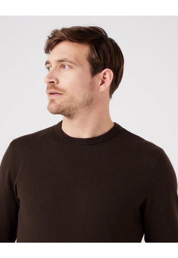 Wrangler - WRANGLER CREWNECK KNIT MĘSKI SWETER KLASYCZNY DELICIOSO W8A02PH38 112321349. Styl: klasyczny