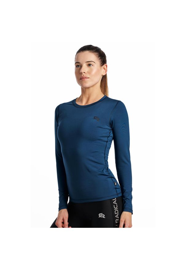 ROUGH RADICAL - Koszulka termoaktywna fitness damska Rough Radical Efficient II. Kolor: niebieski. Sport: fitness
