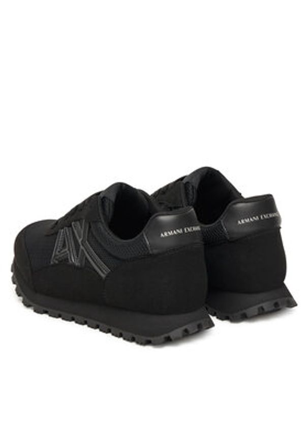 Armani Exchange Sneakersy XW002150 AF19388 MC005 Czarny. Kolor: czarny. Materiał: materiał