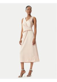 Rinascimento Sukienka koktajlowa CFC0122928003 Różowy Regular Fit. Kolor: różowy. Materiał: syntetyk. Styl: wizytowy #4