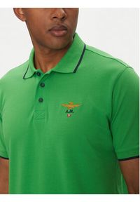 Aeronautica Militare Polo 251PO1308P82 Zielony Regular Fit. Typ kołnierza: polo. Kolor: zielony. Materiał: bawełna #2