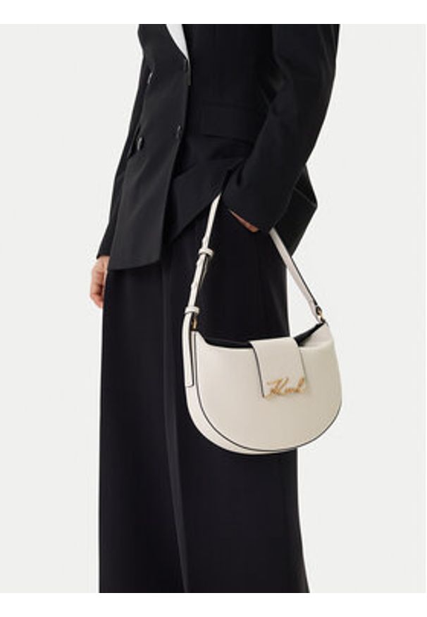 Karl Lagerfeld - KARL LAGERFELD Torebka B1W30059 Biały. Kolor: biały. Materiał: skórzane