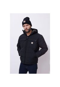 Kurtka zimowa męska Carhartt Montana puchowa. Kolor: czarny. Materiał: puch. Sezon: zima
