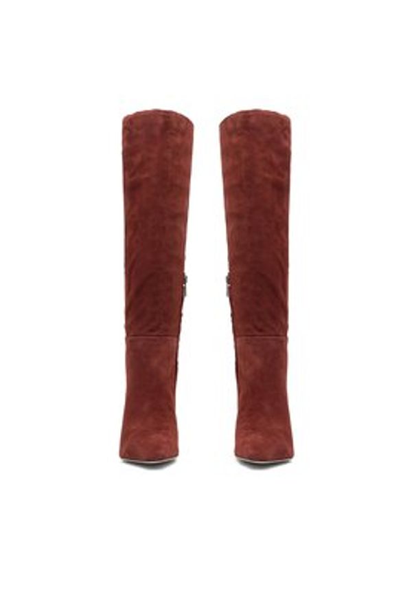 SAM EDELMAN Kozaki H8609L1200 Brązowy. Kolor: brązowy. Materiał: zamsz, skóra