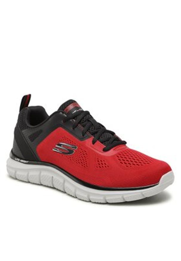 skechers - Skechers Sneakersy Track Broader 232698/RDBK Czerwony. Kolor: czerwony. Materiał: materiał