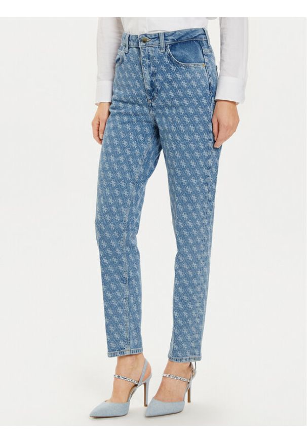 Guess Jeansy W4BA21 D5HQ2 Niebieski Regular Fit. Kolor: niebieski