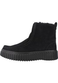 Clarks - CLARKS TORHILL COZY Czarny. Kolor: czarny. Materiał: tkanina. Styl: sportowy