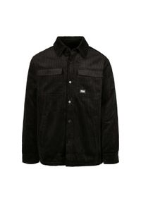 Urban Classics - Męska Sztruksowa Kurtka Koszulowa. Kolor: czarny. Materiał: sztruks #1