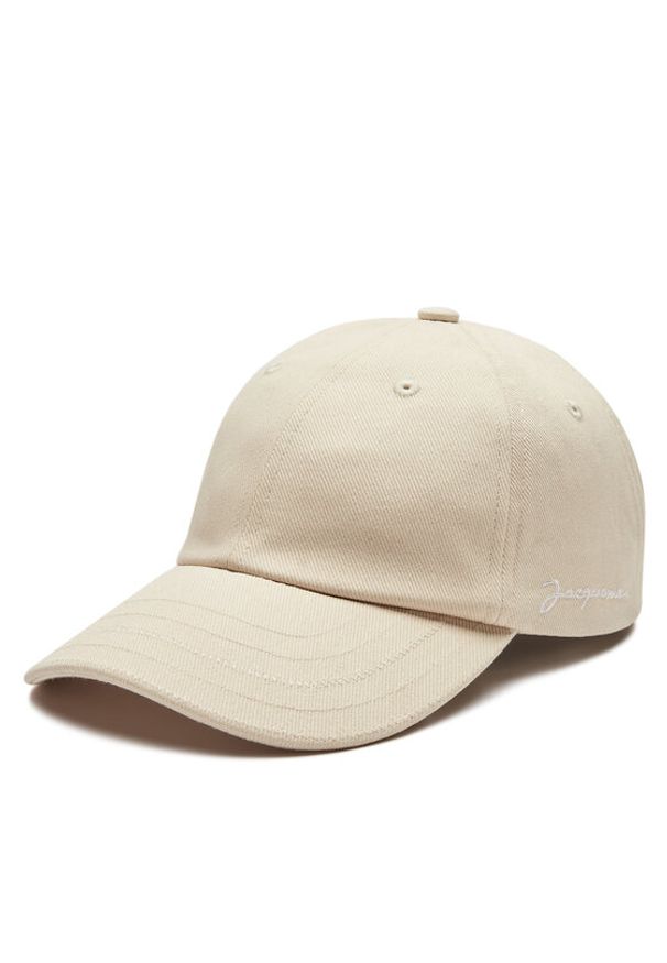 JACQUEMUS Czapka z daszkiem 216AC009U Écru. Materiał: materiał, bawełna