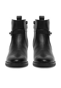 DeeZee Botki HX23002-11 Czarny. Kolor: czarny. Materiał: materiał, skóra #7