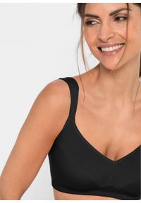 bonprix - Biustonosz bez fiszbinów z bawełną organiczną (2 szt.). Kolor: czarny. Materiał: bawełna #3