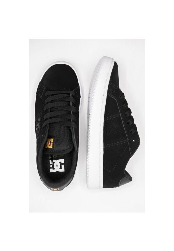Buty do chodzenia damskie DC Shoes Striker. Kolor: czarny. Materiał: skóra, materiał. Sport: turystyka piesza