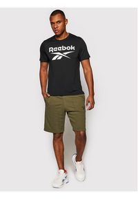 Reebok T-Shirt Workout Ready Supremium Graphic FK6219 Czarny Classic Fit. Kolor: czarny. Materiał: syntetyk, wiskoza