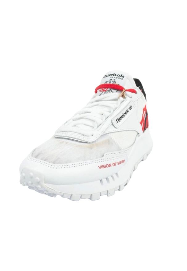 Reebok - Męskie Skórzane Buty Sportowe Legacy. Kolor: biały. Materiał: skóra. Sport: turystyka piesza