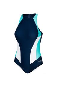 Strój pływacki damski jednoczęściowy Aqua Speed Nina. Kolor: niebieski, biały, wielokolorowy #1
