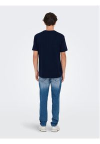 Only & Sons T-Shirt Lenny 22028593 Granatowy Regular Fit. Kolor: niebieski. Materiał: bawełna #2