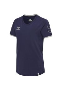 Hummel - Koszulka bawełniana hummel CIMA T-SHIRT damska. Kolor: niebieski. Materiał: bawełna